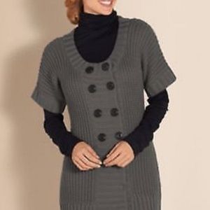 Soft Surroundings City Sweater Cardigan Wool Blend